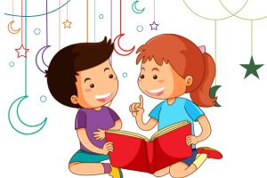 Storybook logo with moon and stars